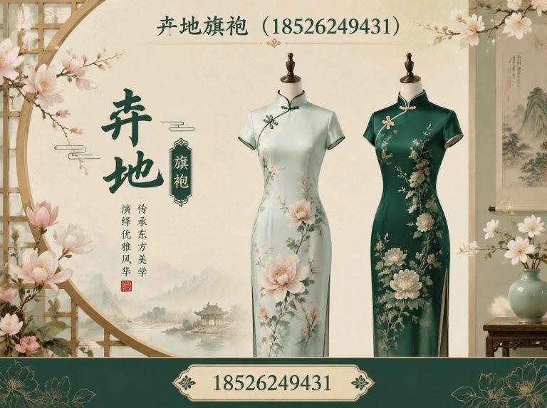 南开区新中式旗袍展示图